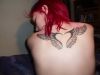 love angel back tattoo